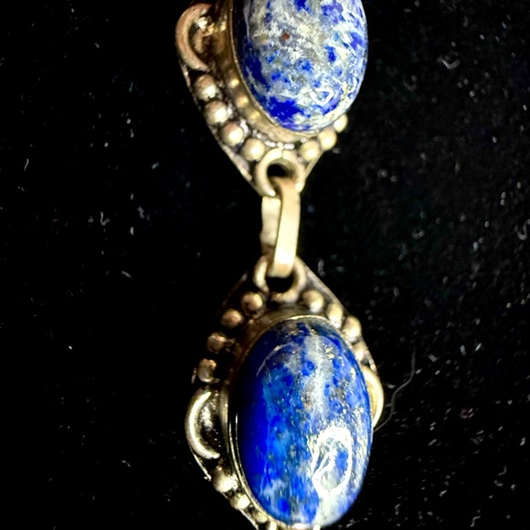 Authentic vintage, sterling and lapis bracelet - Picture 4 of 5
